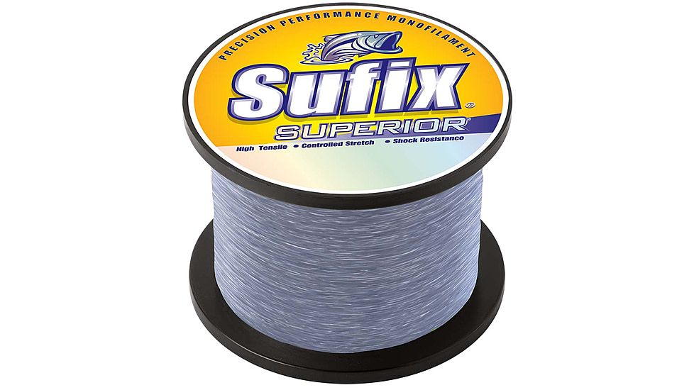 Sufix Superior Smoke Blue Monofilament - 25lb - 4710 yds, 647-925