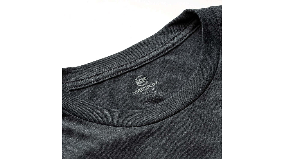 SureFire SF Button Logo T-Shirt - Mens, 60% Cotton/40% Polyester, Gray, 2XL, SST-SFB-DG-2XL