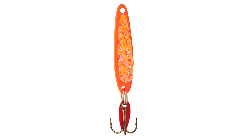 Swedish Pimple Jigging Lure, 1/3 oz, 1-7/8 in, Orange Ice, 5ORANGEICE