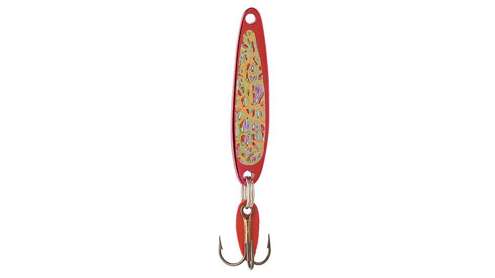 Swedish Pimple Jigging Lure, 1/3 oz, 1-7/8 in, Red Ice, 5REDICE
