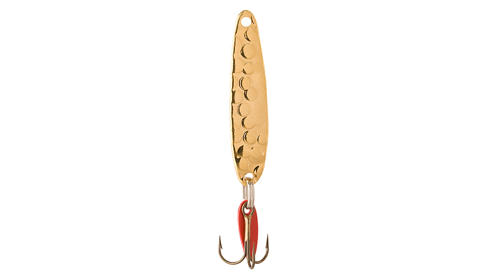 Swedish Pimple Jigging Lure, 1/3 oz, 1-7/8 in, Hammered Gold, 5AG