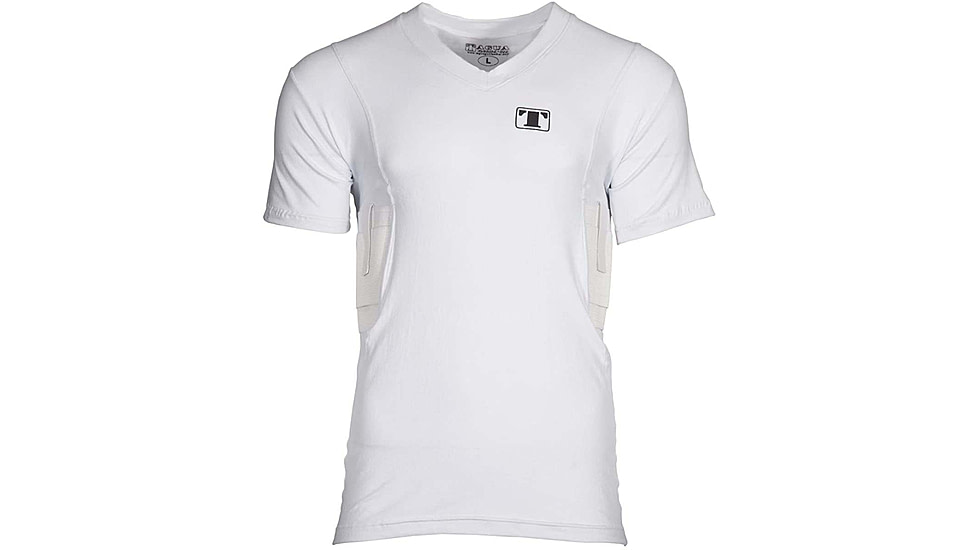 Tagua Gunleather Concealed T-Shirt - Mens, White, Extra Large, SHTS-XL-002