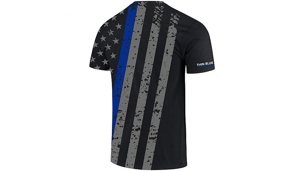 Thin Blue Line Athletic T-shirt - All-over, - SUB-TBL-SHIRT-L