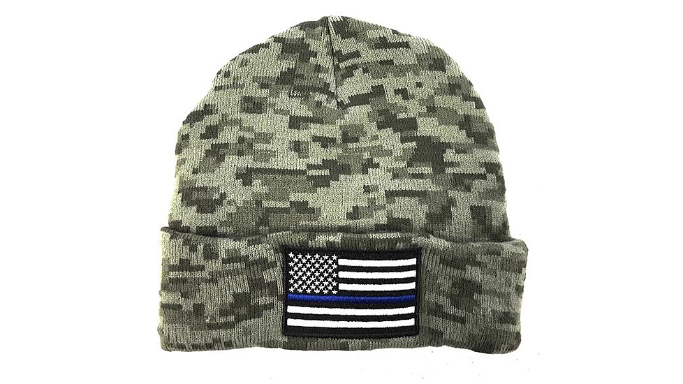 Thin Blue Line Camo Beanie - BEANIE-TBL-CAMO