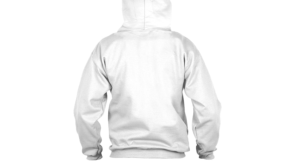 Thin Blue Line Hoodie - 1* Asterisk , White - 1AS-H-WHITE-XXXL