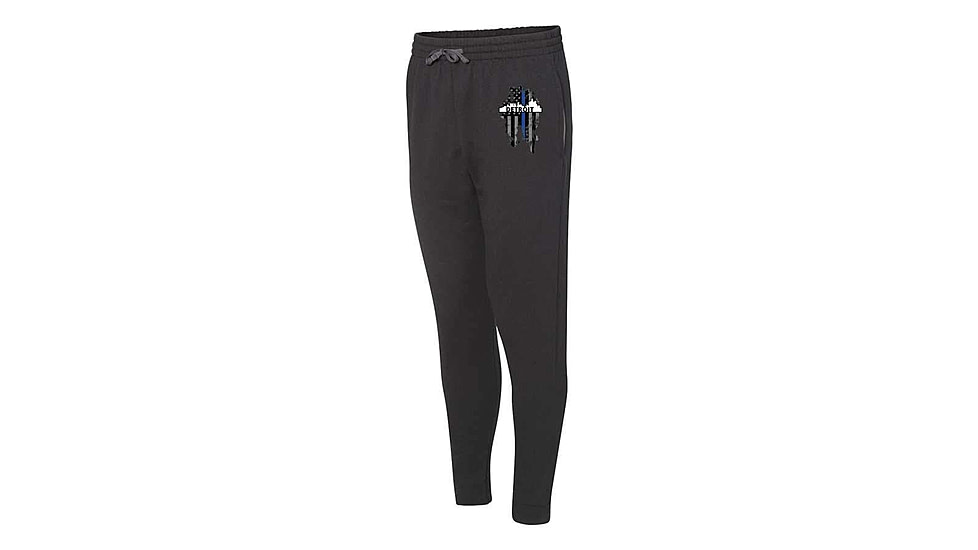 Thin Blue Line Joggers, Detroit, Black - DETROIT-TBL-JOGGERS-BLK-L