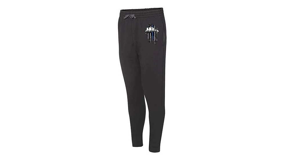 Thin Blue Line Joggers, Los Angeles, Black - LA-TBL-JOGGERS-BLK-XXL