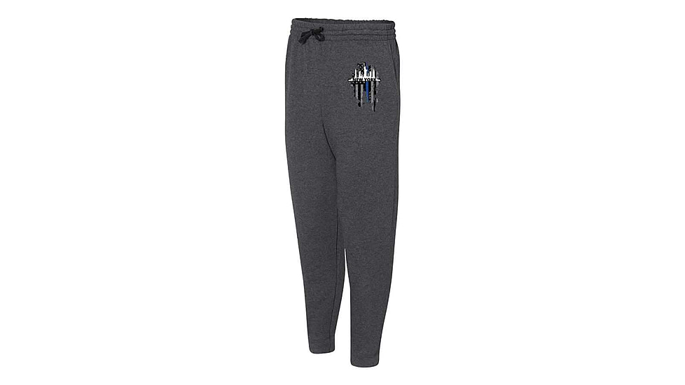 Thin Blue Line Joggers, New York, Charcoal - NYC-TBL-JOGGERS-CHARC-L