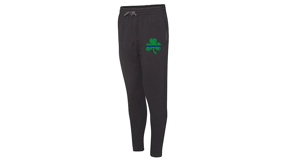 Thin Blue Line Joggers, Shamrock, Black - STPAT-TBL-JOGGERS-BLK-XXL