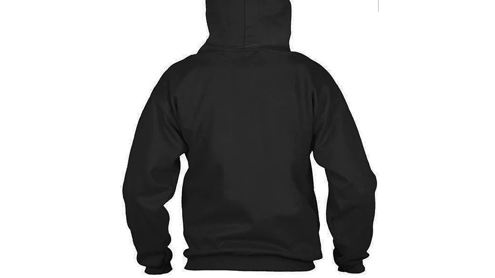 Thin Blue Line Men's Classic Hoodie - TBL-H-BIG-LOGO-BLACK-XXL