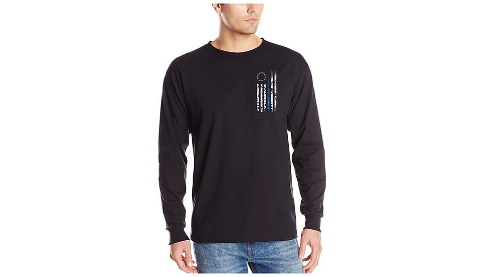 Thin Blue Line Men's Longsleeve T-shirt -1776 - 1776-TBL-LS-XXL