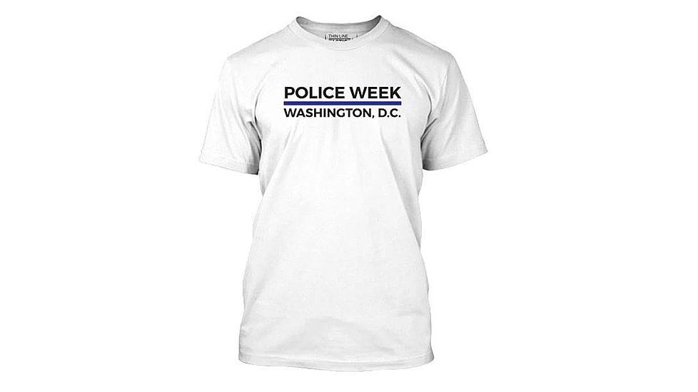Thin Blue Line Men's Police Week Shirt - MEN-PW-XXL