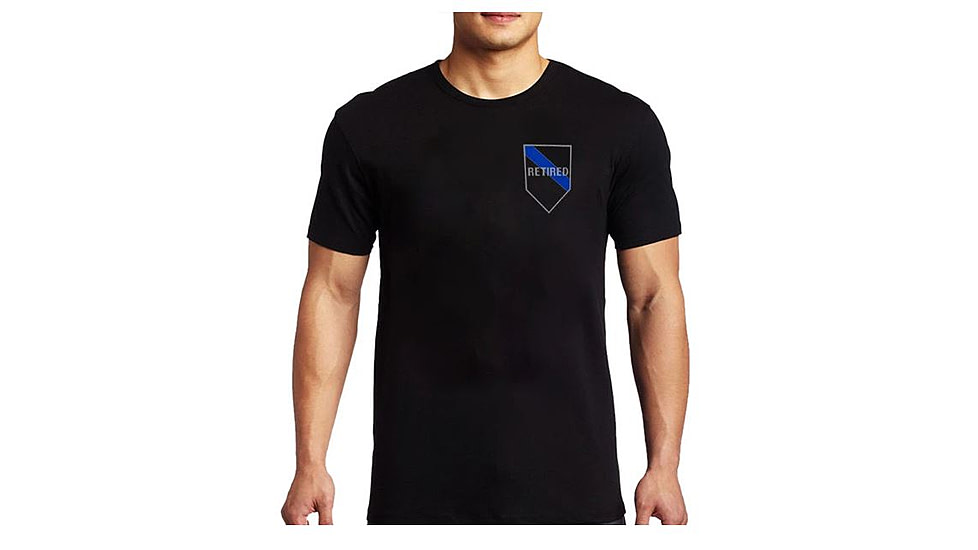 Thin Blue Line Men's Retired Shirt - Men's-RET-BLUE-XXL