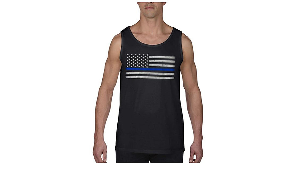 Thin Blue Line Men's - Tank Classic Thin Blue Line - MEN-TANK-TBL-BIG-LOGO-BLACK-XXL