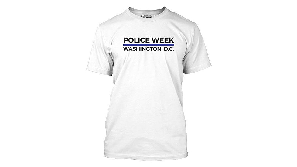 Thin Blue Line Mens Police Week Shirt - MEN-PW-LARGE