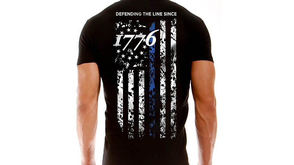 Thin Blue Line Mens Shirt - 1776 - 1776-TBL-MS-L