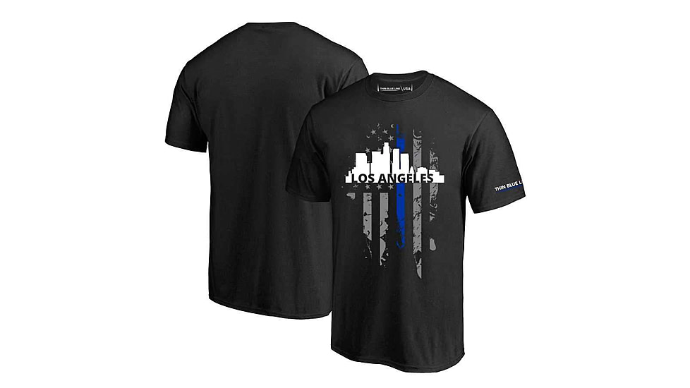 Thin Blue Line T-shirt - La Large, - LA-LRG-TBL-SHIRT-BLK-L
