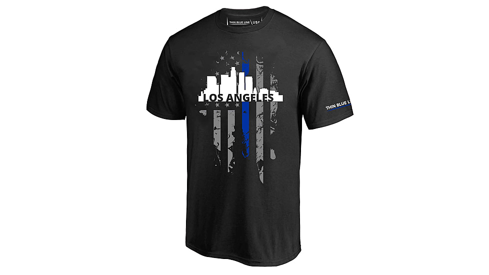 Thin Blue Line T-shirt - La Large, - LA-LRG-TBL-SHIRT-BLK-L