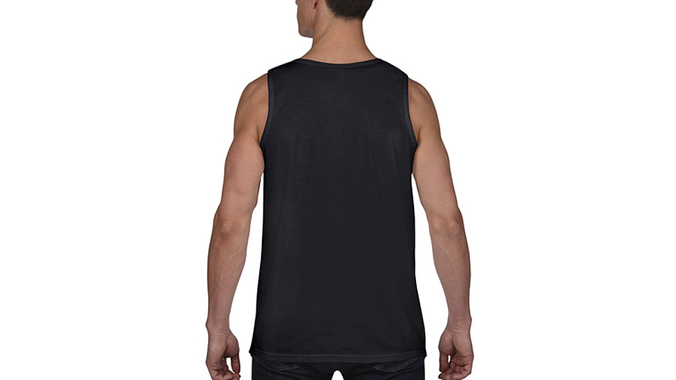 Thin Blue Line Tank - Thin Red Line American Flag, Black - RFLG-TANK-SMALL-LOGO-BLACK-LARGE