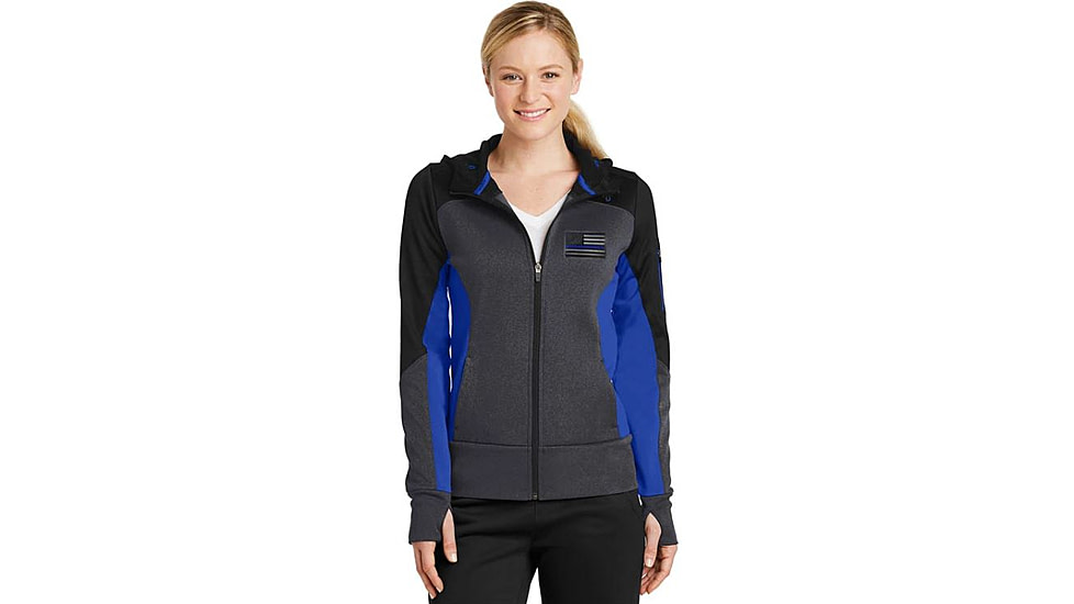 Thin Blue Line Women's Fleece Jacket - - BLUELINE-TBL-WOM-FLEECE-JACKET-2XL