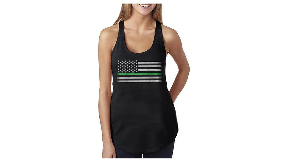 Thin Blue Line Women's - Tank Classic Thin Green Line - WOMEN-TANK-CLASSIC-GREEN-BLACK-XXL