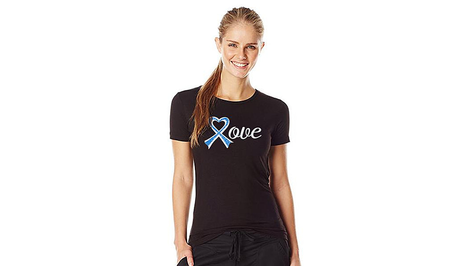 Thin Blue Line Womens - 3/4 Sleeve, Love - WOM-34-LOVE-LARGE