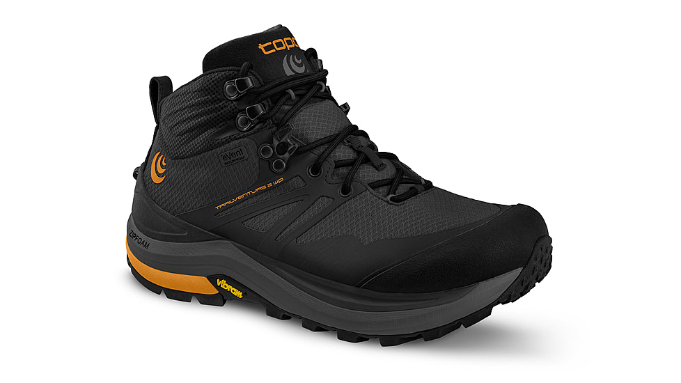 Topo Athletic Trailventure 2 WP Waterproof Hiking Boots - Men's, Charcoal/Orange, 8.5 US, M054-085-CHAORG