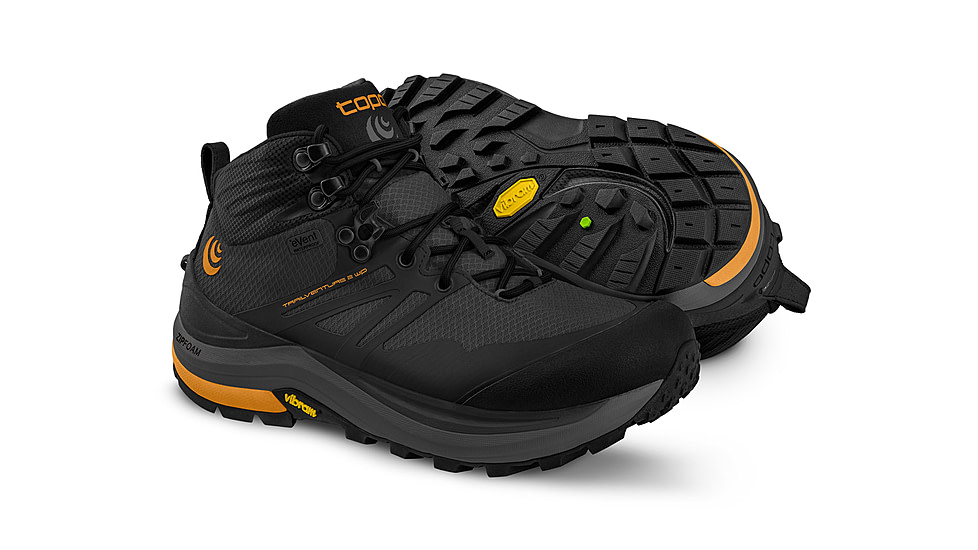 Topo Athletic Trailventure 2 WP Waterproof Hiking Boots - Mens, Charcoal/Orange, 7.5 US, M054-075-CHAORG