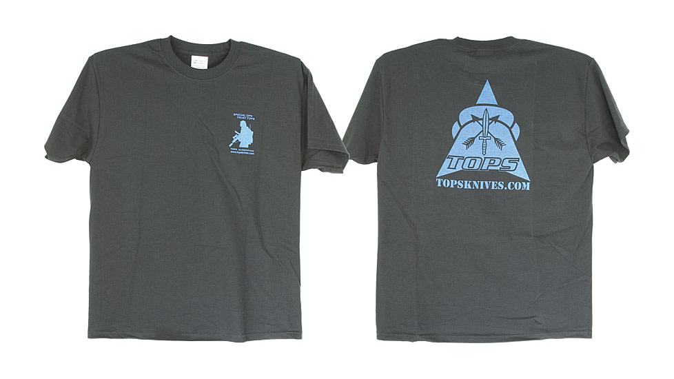 Tops Knives T-Shirt Blue Black XXL, XXL TPTSBBXXL