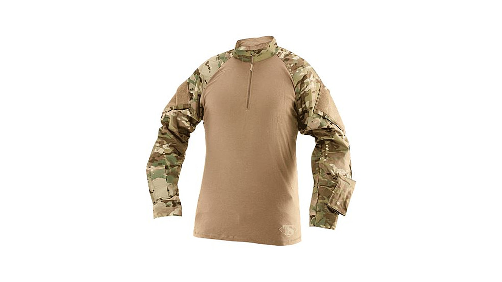 TRU-SPEC 1/4 Zip Tactical Response Shirt - Men's, 2XL, Long, Multicam/Coyote, 2568027