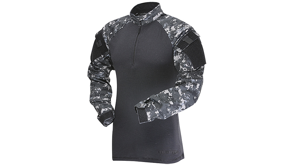 TRU-SPEC 1/4 Zip Tactical Response Shirt - Men's, Medium, Long, Urban Digital/Black, 2570024
