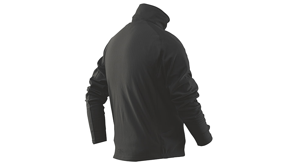 Tru-Spec 24-7 Grid Fleece Pullover 94/6 Polyester/Spandex, Black, Large Regular 2426005