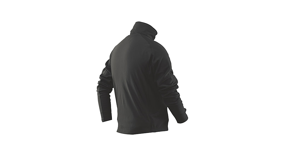 Tru-Spec 24-7 Grid Fleece Pullover 94/6 Polyester/Spandex, Black, Large Regular 2426005