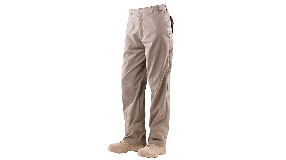 Tru-Spec 24-7 Men's Classic Pants, Teflon, PolyCotton RipStop, Khaki, 36x32 1185006