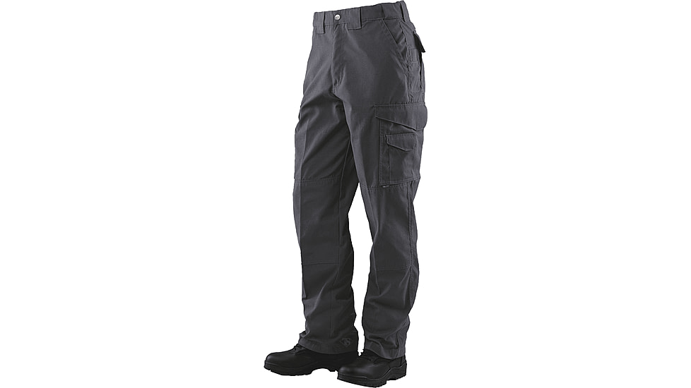 TRU-SPEC 24-7 Series Tactical Teflon Pants - Mens, PolyCotton Ripstop, Charcoal, Waist 28 in, Inseam 30 in, 1079042