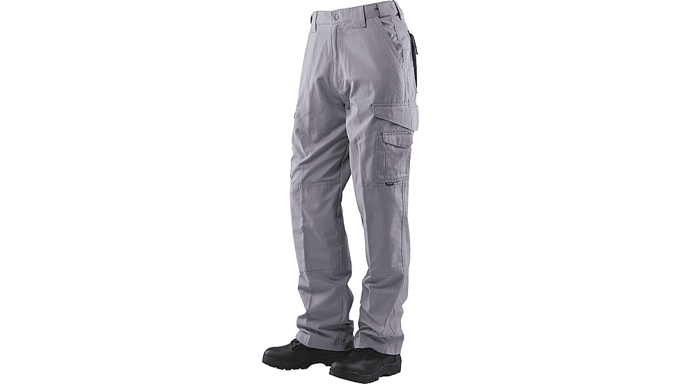 TRU-SPEC 24-7 Series Tactical Teflon Pants - Mens, PolyCotton Ripstop, Light Gray, Waist 30 in, Inseam 30 in, 1089043