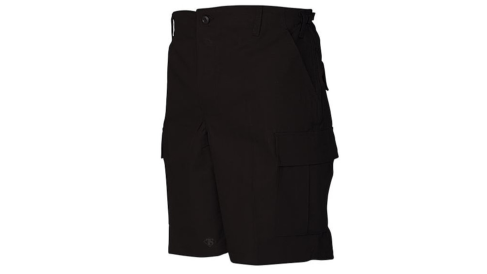Tru-Spec BDU 100% Cotton Rip-Stop Shorts, Black, L 4202005