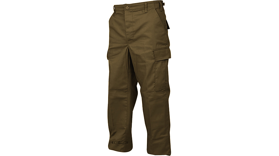 TRU-SPEC BDU 65/36 Poly/Co Rip Pants - Men's, Brown, Small, Long, 1343023