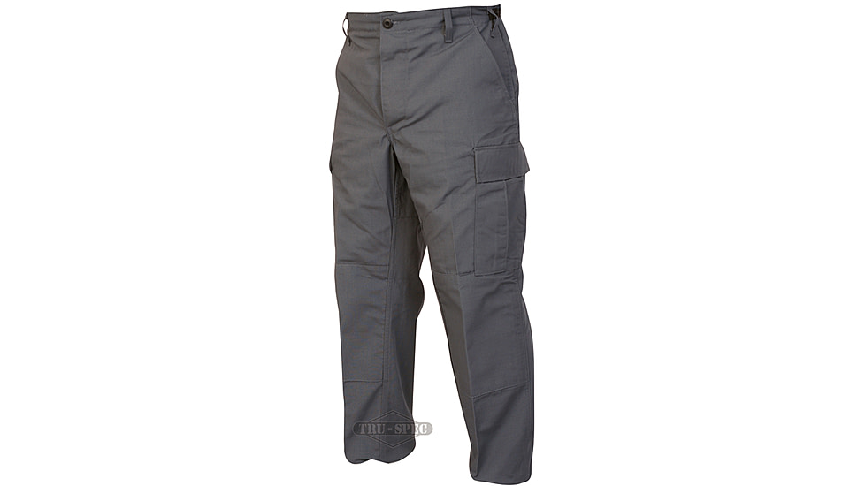 TRU-SPEC BDU 65/36 Poly/Co Rip Pants - Men's, Charcoal, Medium, Long, 1308024