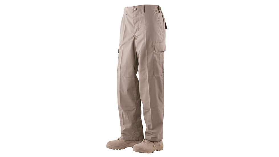 TRU-SPEC BDU Pants, Cotton Ripstop - Men's, Khaki, Waist 36-38 in, Long, 1541025