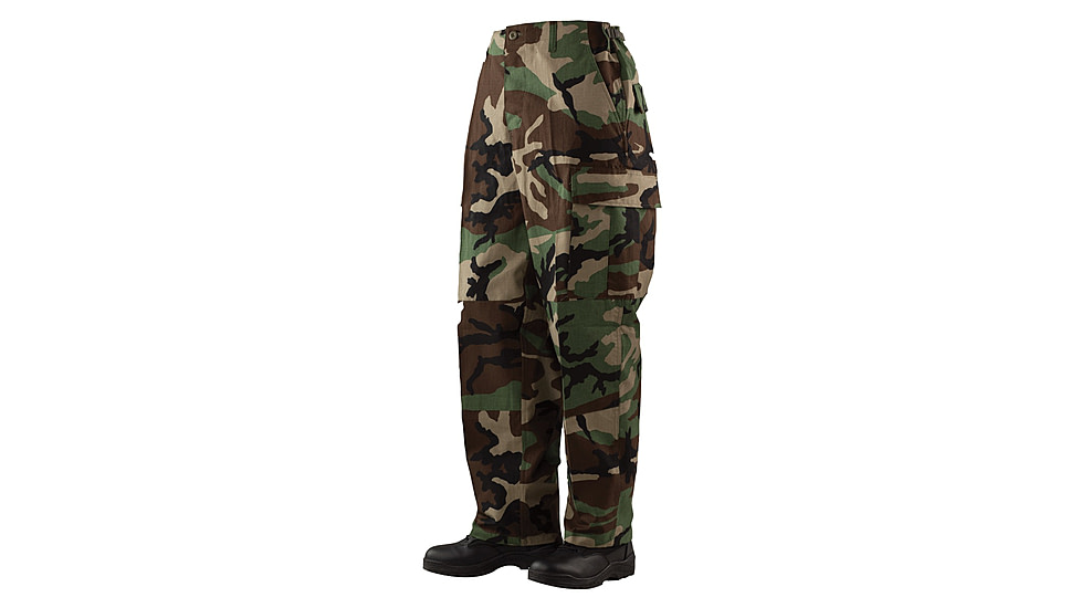 TRU-SPEC BDU Cotton/Nylon Ripstop Pants - Men's, Woodland Camo, Extra Small, Short, 1276042