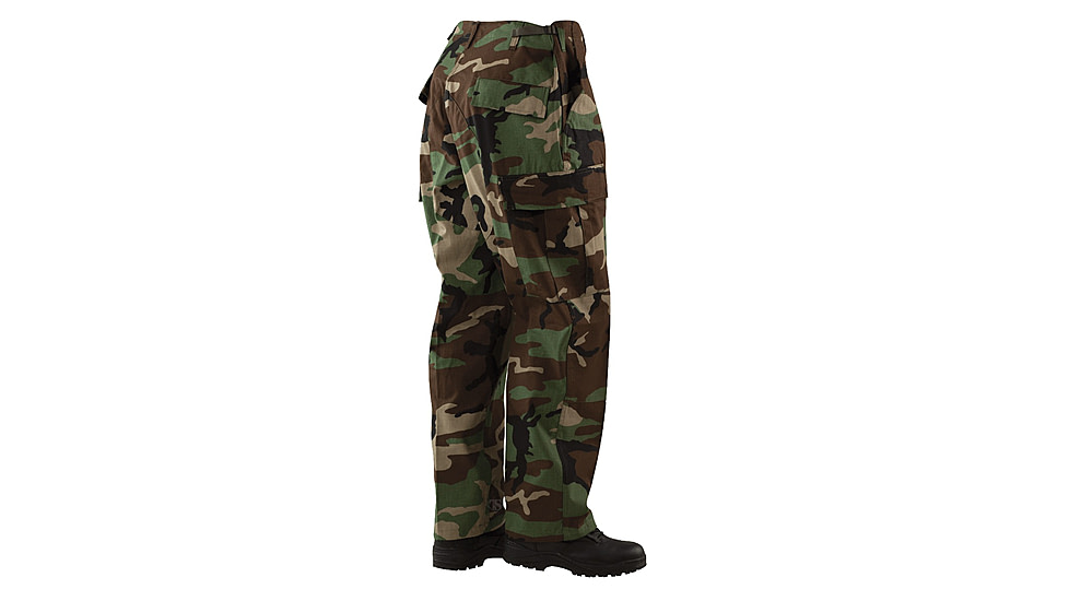 TRU-SPEC BDU Cotton/Nylon Ripstop Pants - Men's, Woodland Camo, Extra Small, Short, 1276042
