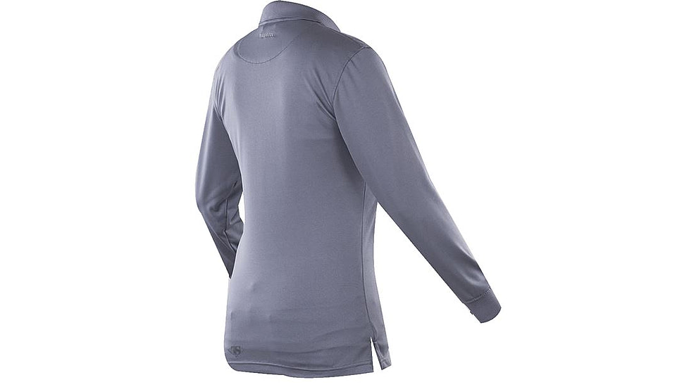 Tru-Spec Ladiesft  24-7 Series Performance Polo Shirt, L/S, Steel Grey, 5XL 4564010