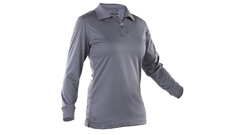 Tru-Spec Ladiesft  24-7 Series Performance Polo Shirt, L/S, Steel Grey, 5XL 4564010
