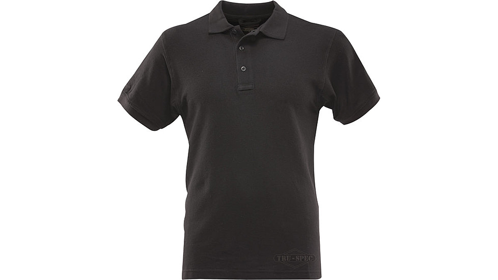 Tru-Spec Men's Short Sleeve Classic Polo, Black, Small 4413003