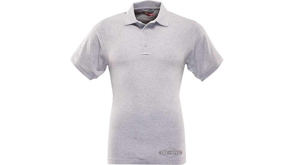 Tru-Spec Men's Short Sleeve Classic Polo, Grey, Large 4415005