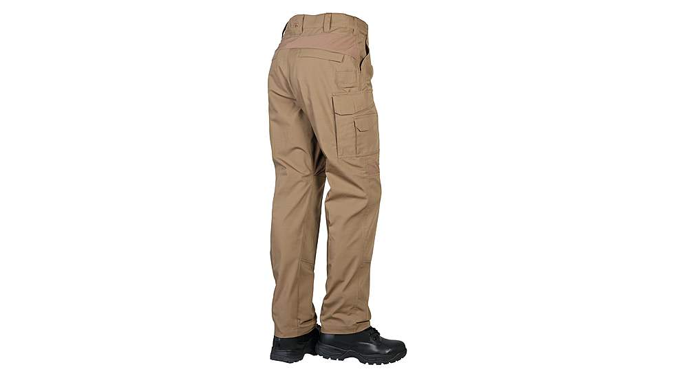TRU-SPEC Rip-Stop Pro Flex Unhemmed Pants - Mens, Coyote, Waist 48, Unhemmed, 1486092