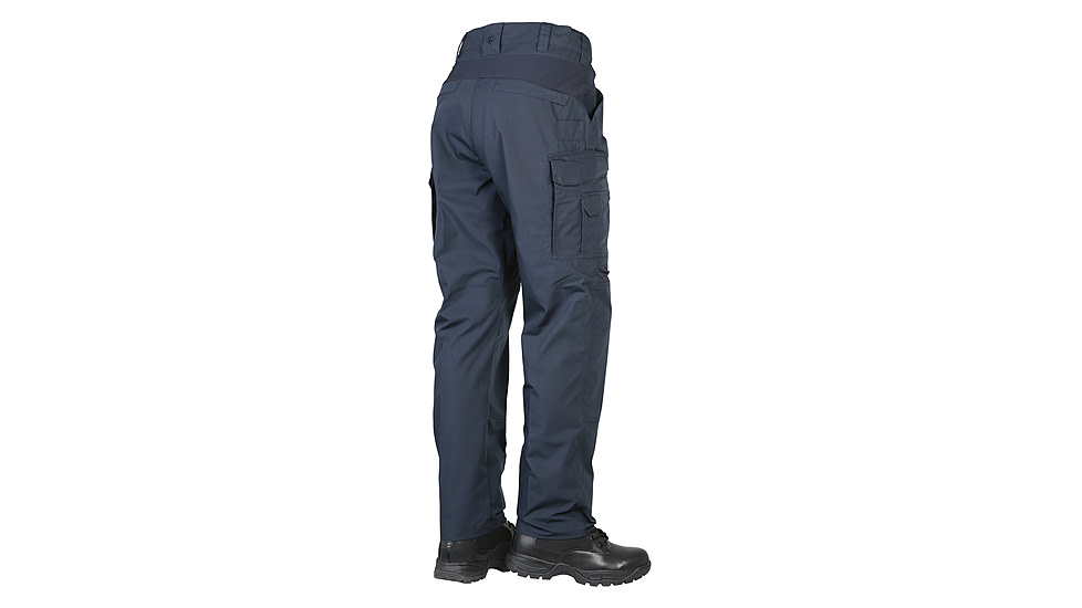 TRU-SPEC Rip-Stop Pro Flex Unhemmed Pants - Mens, Navy, Waist 44, Unhemmed, 1485090