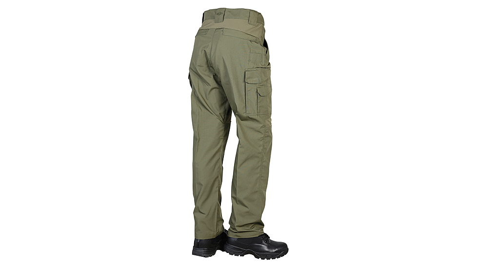 TRU-SPEC Rip-Stop Pro Flex Unhemmed Pants - Mens, Range Green, Waist 46, Unhemmed, 1484091
