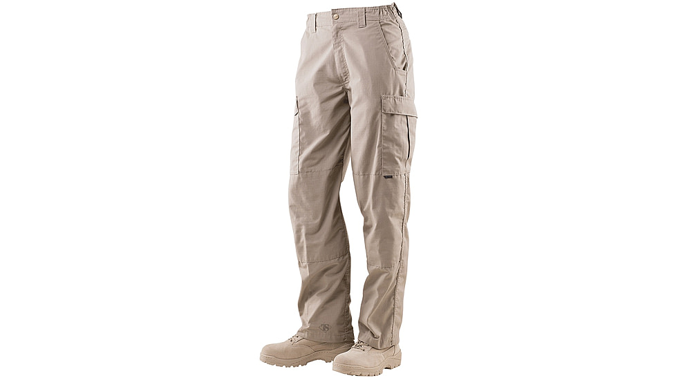 Tru-Spec Simply Tactical Khaki Poly Cotton Rip Stop with Cargo Pocket, W 28 U 37 1026082